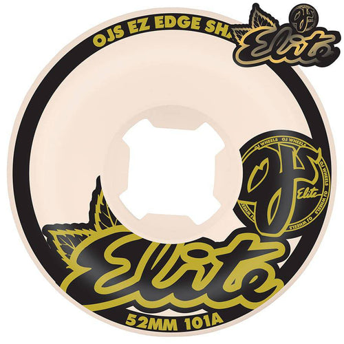 OJ Wheels 52mm Elite White EZ EDGE 101a Skate Wheel - M I L O S P O R T