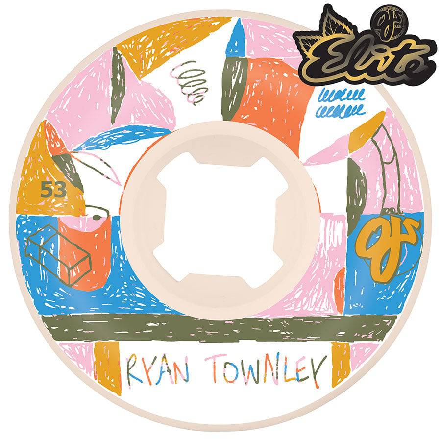 OJ Wheels 53mm Townley Elite Universals 101a Skate Wheel - M I L O S P O R T