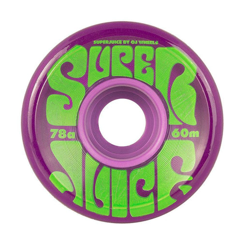 OJ Super Juice 60 mm Skate Wheels in Translucent Purple 78a - M I L O S P O R T