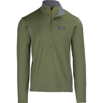2022 Patagonia Mens R1 Daily Zip Neck Fleece in Palo Green