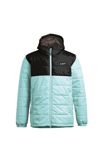 2022 Airblaster Puffin Full Zip Jacket in Aqua Black