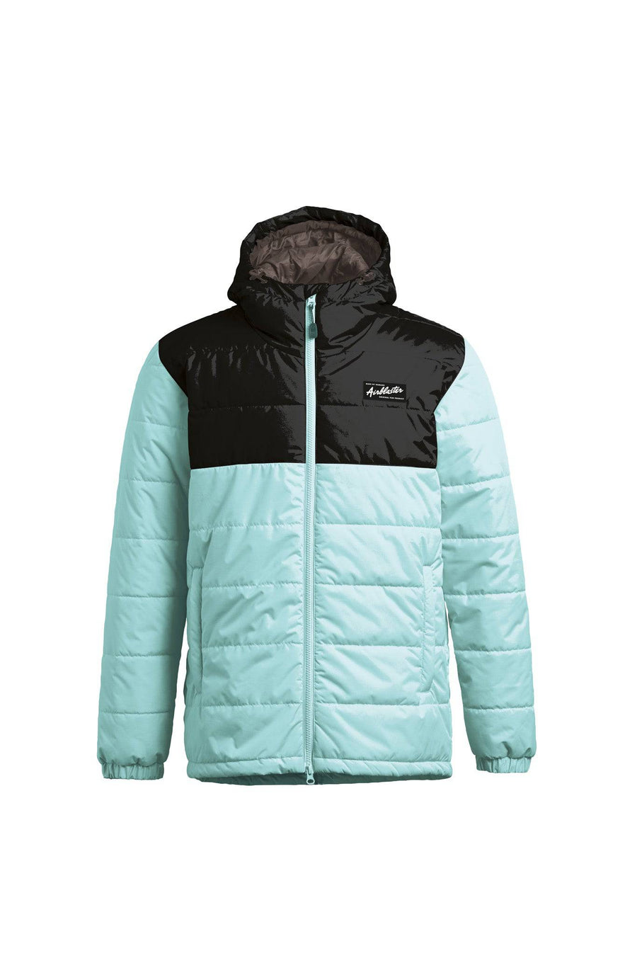 2022 Airblaster Puffin Full Zip Jacket in Aqua Black