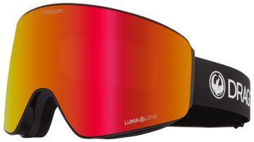 Dragon PXV Snow Goggle in the Thermal Frames with a Lumalens Red Ion Lens with a Lumalens Rose Bonus Lens 2023
