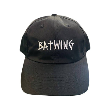 Batwing Dad Hat in Black