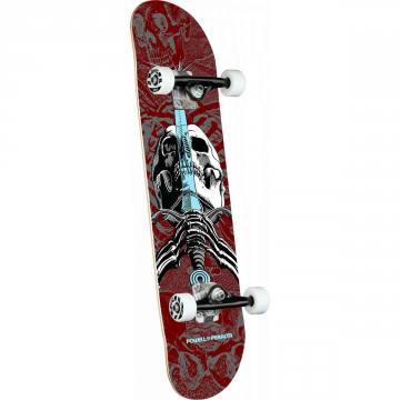 Powell Peralta Skull and Sword One Off Complete in Burgundy 7.5" - M I L O S P O R T