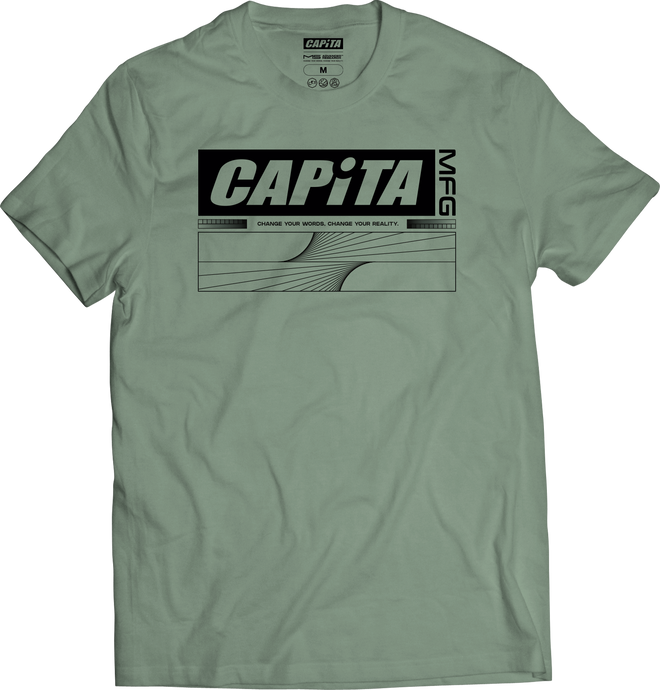 Capita Reality T Shirt in Sage 2024 - M I L O S P O R T