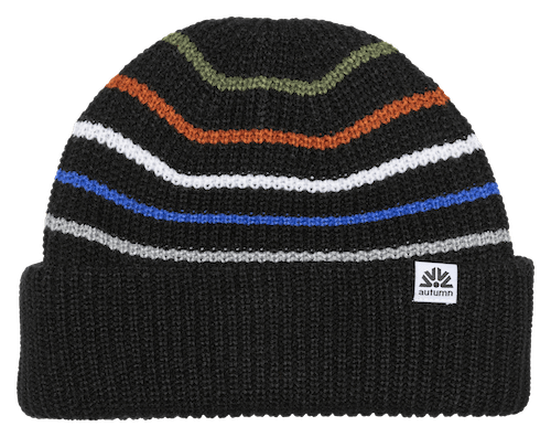 Autumn Retro Beanie In Black - M I L O S P O R T