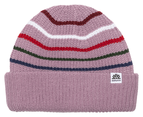 Autumn Retro Beanie In Mauve - M I L O S P O R T