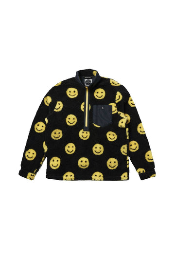 Airblaster Sherpa Half Zip Jacket in Big Yellow Smile 2023