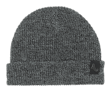 2022 Autumn Simple Beanie in Black Marl