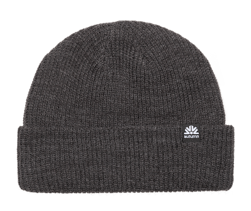 Autumn Simple Beanie In Charcoal - M I L O S P O R T