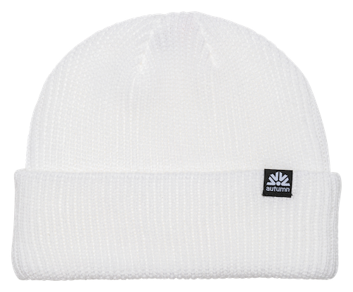 Autumn Simple Beanie In White - M I L O S P O R T