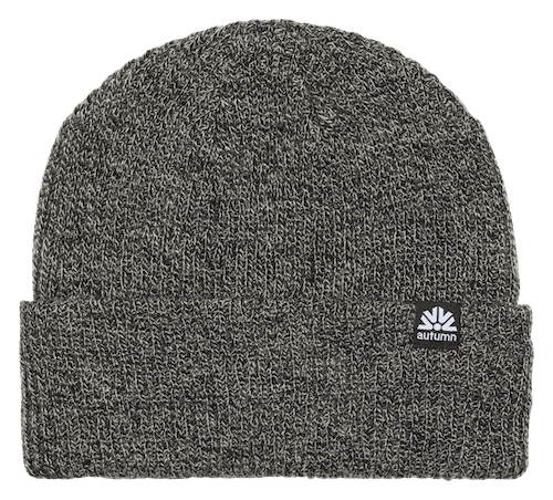 Autumn Simple Beanie In Black Marl - M I L O S P O R T