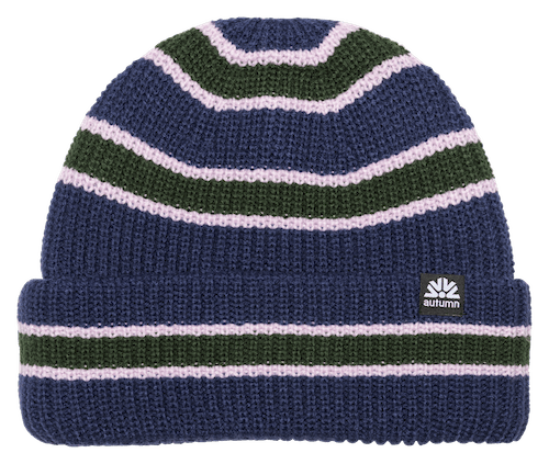 Autumn Slacker Beanie In Navy - M I L O S P O R T
