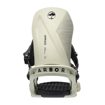 Arbor Spruce Snowboard Binding in Off White 2023