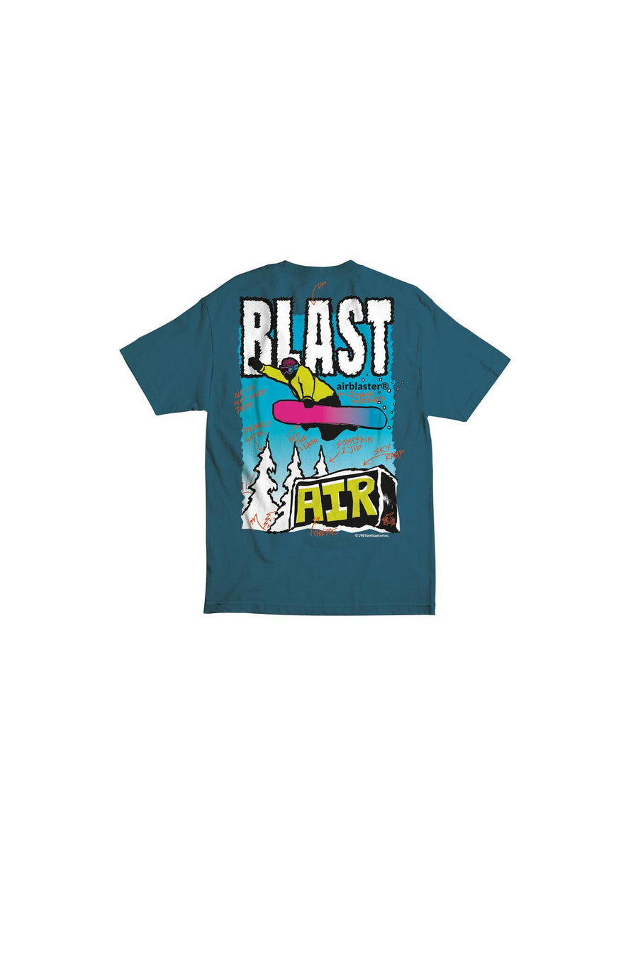 Airblaster Style Correct T Shirt in Deep Ocean 2023