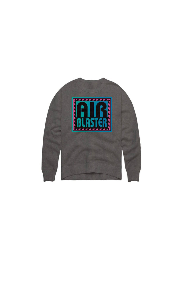 Airblaster Surf Stack Crew Sweatshirt in Charcoal 2023 - M I L O S P O R T