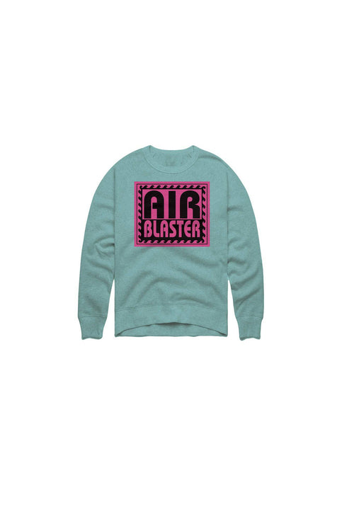 Airblaster Surf Stack Crew Sweatshirt in Pigment Mint 2023