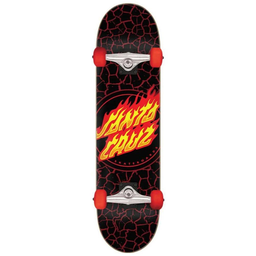 Santa Cruz Flame Dot Full Complete Skateboard Deck in 8