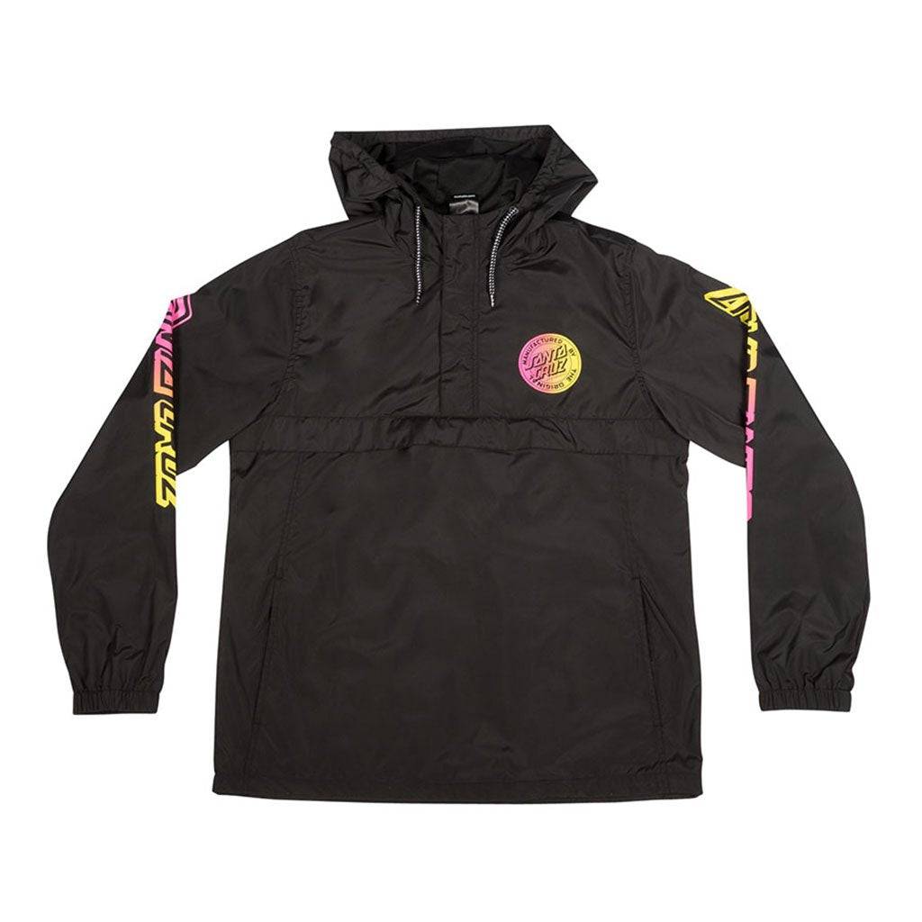 Santa Cruz Strip Fade Anorak Jacket in Black - M I L O S P O R T