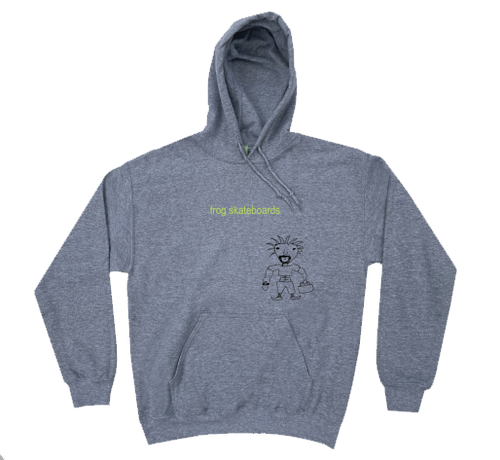 Frog Shredded Business Hoodie in Athletic Grey - M I L O S P O R T