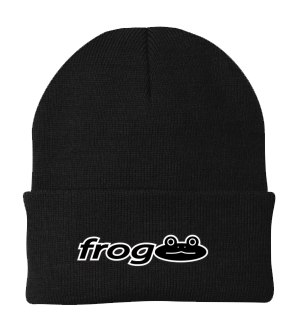 Frog Work Logo Beanie in Black - M I L O S P O R T
