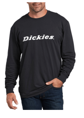 Dickies Regular Fit Icon Long Sleeve Tee in Black - M I L O S P O R T