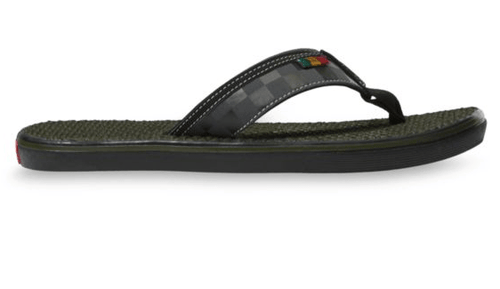 Vans Checkerboard La Costa Lite Sandals in Black and Forest Night