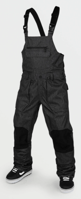 2022 Volcom Roan Bib Overall in Black