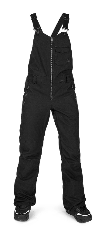 2022 Volcom Womens Swift Bib Overall in Black - M I L O S P O R T