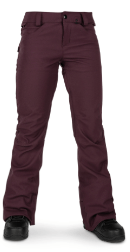 2022 Volcom Womens Species Stretch Pant in Merlot