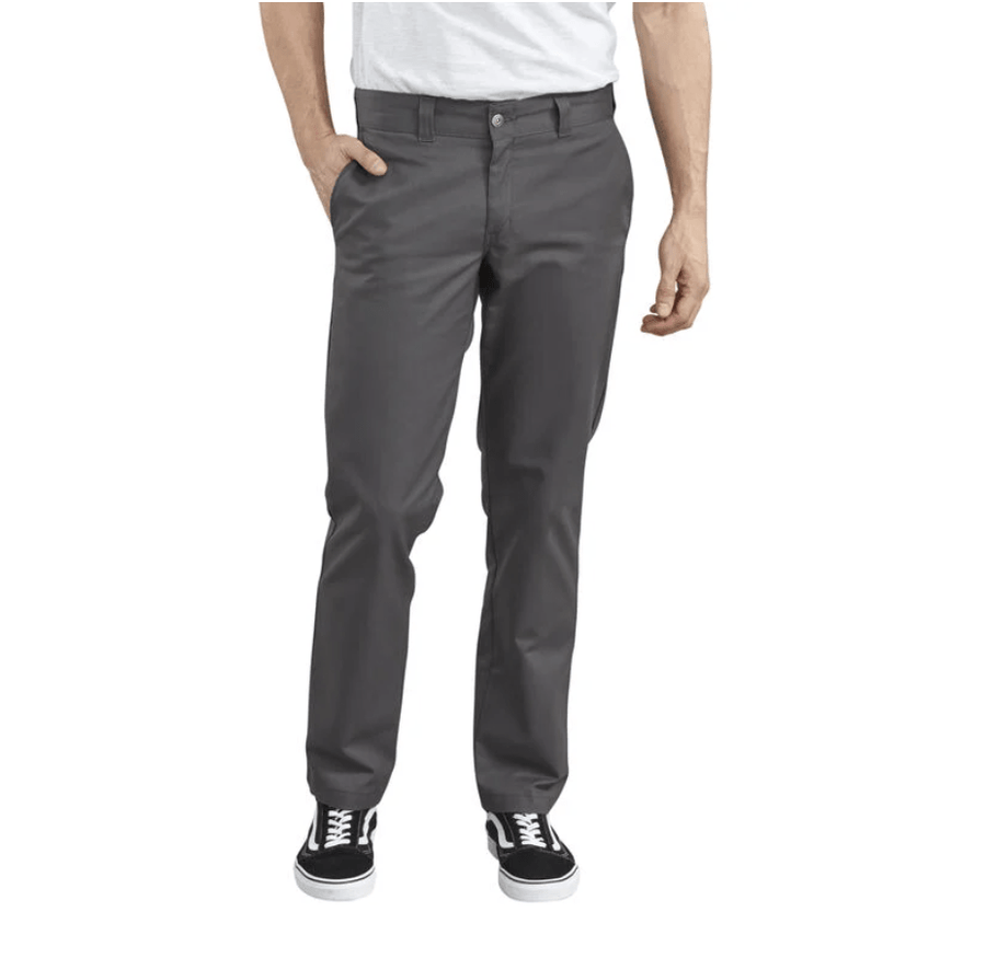 Dickies 67 Slim Fit Straight Leg Work Pants in Grey