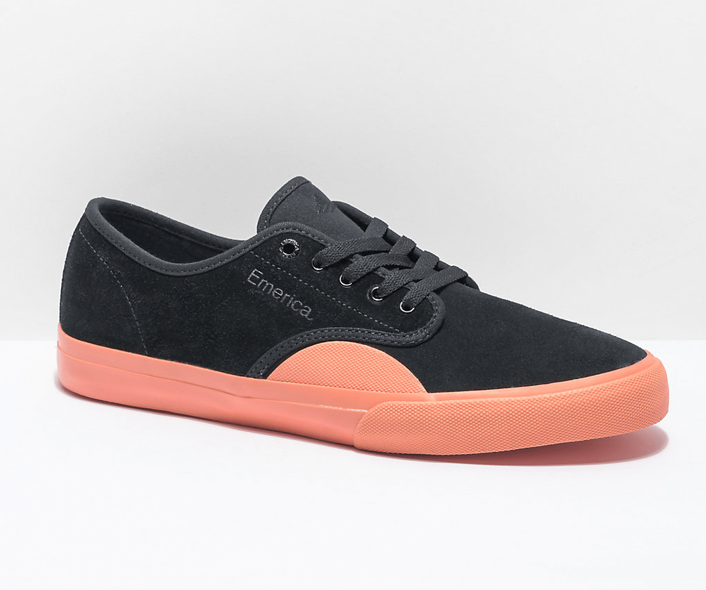Emerica Wino Standard Skate Shoe in Black and Pink - M I L O S P O R T