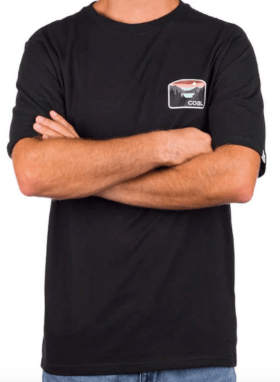 Coal Klamath Mens T-Shirt in Anthracite