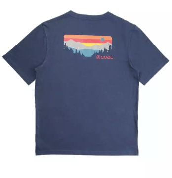 Coal Klamath Mens T-Shirt in Dress Blues