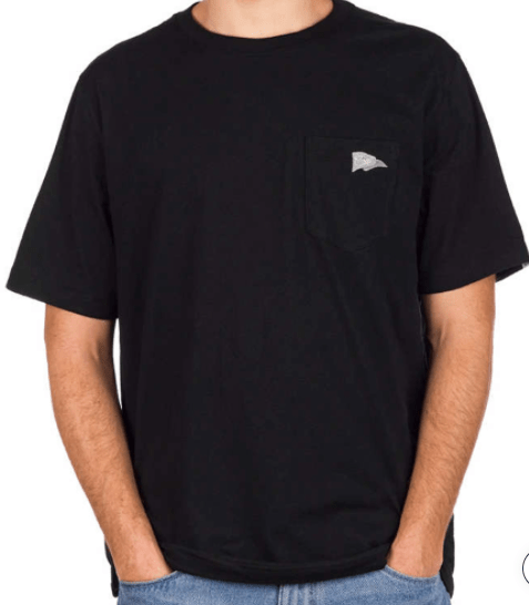 Coal Fjord Mens T-Shirt in Black - M I L O S P O R T