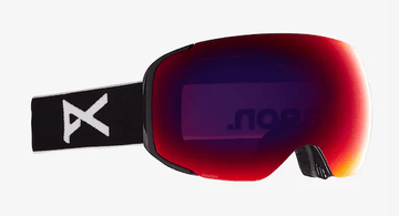 2022 Anon M2 Snow Goggle with Bonus Lens in Black with a Perceive Sunny Red lens