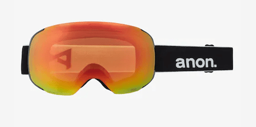 2022 Anon M2 Snow Goggle with Bonus Lens in Black with a Perceive Sunny Red lens - M I L O S P O R T