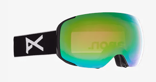 2022 Anon M2 Snow Goggle with Bonus Lens in Black with a Perceive Variable Green lens