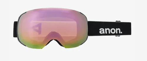 2022 Anon M2 Snow Goggle with Bonus Lens in Black with a Perceive Variable Green lens