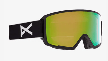 2022 Anon M3 Snow Goggle with Bonus Lens in Black with a Perceive Variable Green lens