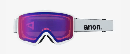 2022 Anon M3 Snow Goggle with Bonus Lens in White with a Perceive Sunny Onyx lens - M I L O S P O R T