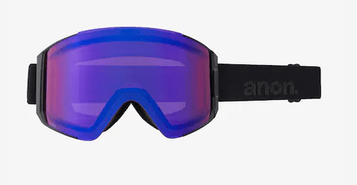 2022 Anon Sync Snow Goggle with Bonus Lens in Smoke with a Perceive Sunny Onyx lens