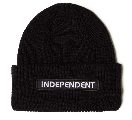 Independent B/C Groundwork Shoreman Beanie in Black - M I L O S P O R T
