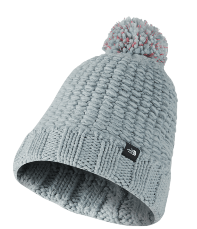 2022 The North Face Cozy Chunky Beanie in Silver Blue