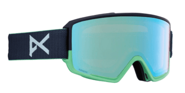 2022 Anon M3 Snow Goggle with Bonus Lens in Navy with a Perceive Variable Blue lens