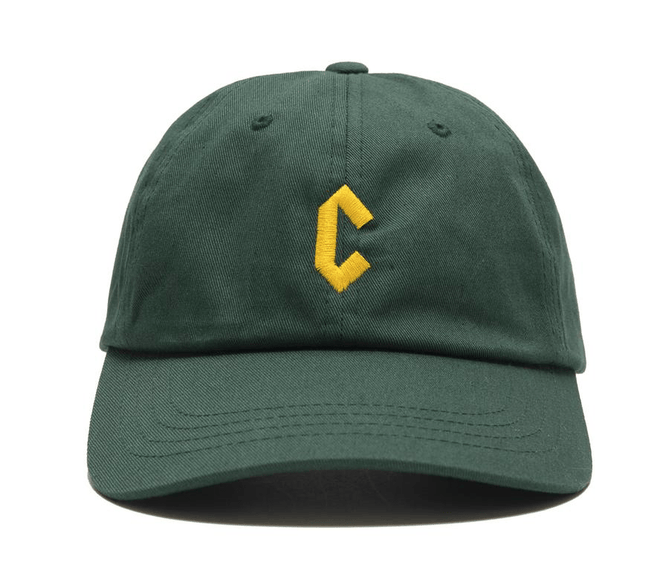 Chrystie New York Small C Logo hat in Green - M I L O S P O R T