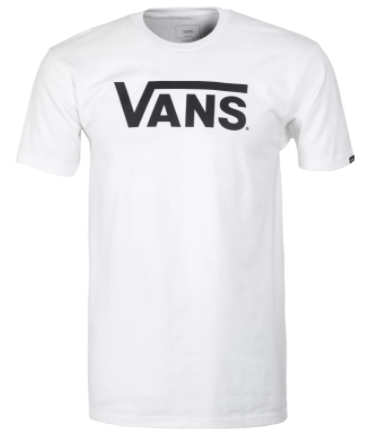 Vans Mens Classic Logo T Shirt in White - M I L O S P O R T
