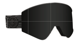 2022 Electric Kleveland II Snow Goggle in Black Tron With a Jet Black Lens and a Yellow Bonus Lens