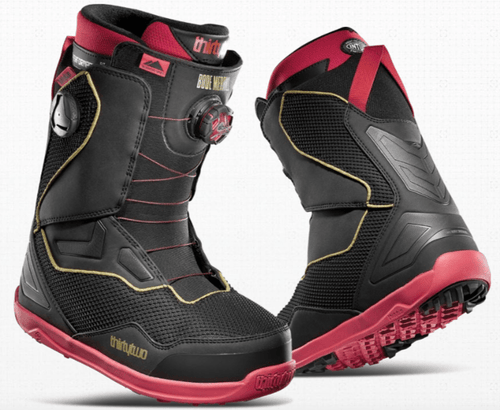 2022 Thirty Two (32) Bode Merrill Team 2 (TM-2) Double Boa Wide Snowboard Boot in Black And Red - M I L O S P O R T
